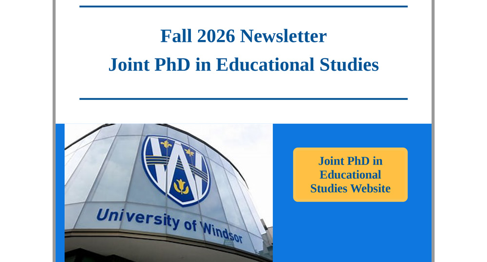 Fall 2026 – PhD Newsletter